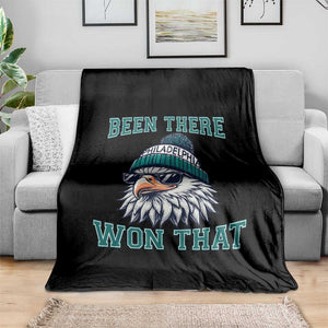 Been There Won That Fierce Eagle Graphic Throw Blanket TS02 Print Your Wear