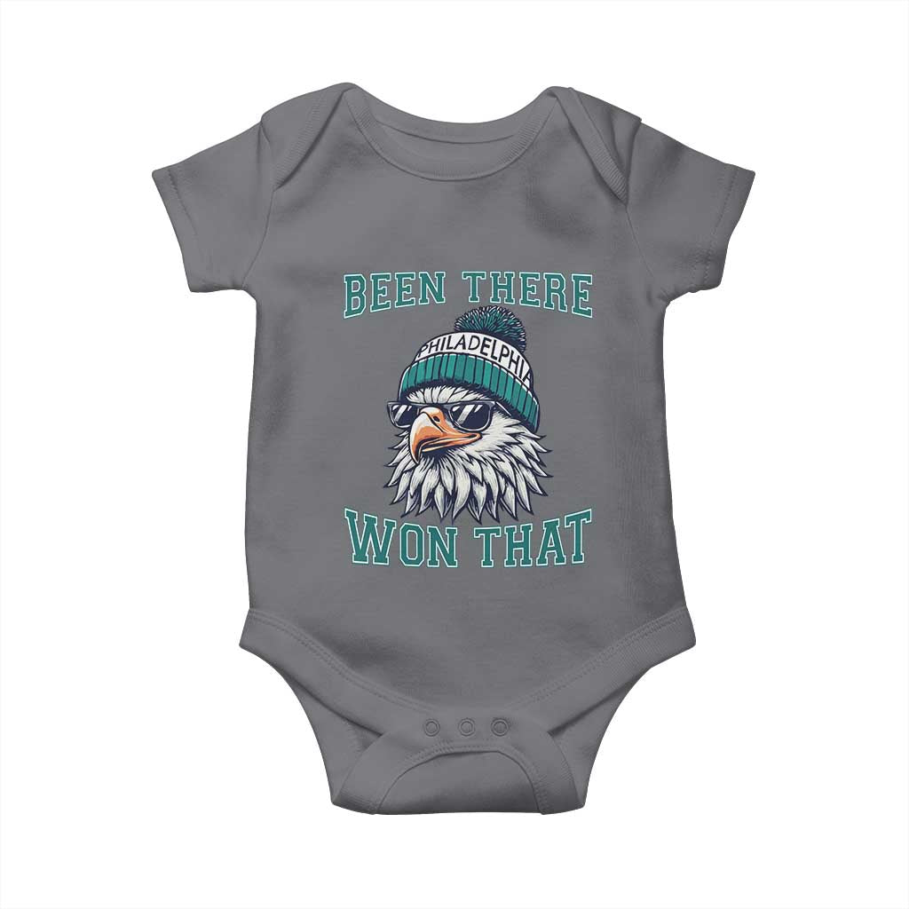 Been There Won That Fierce Eagle Graphic Baby Onesie TS02 Charcoal Print Your Wear