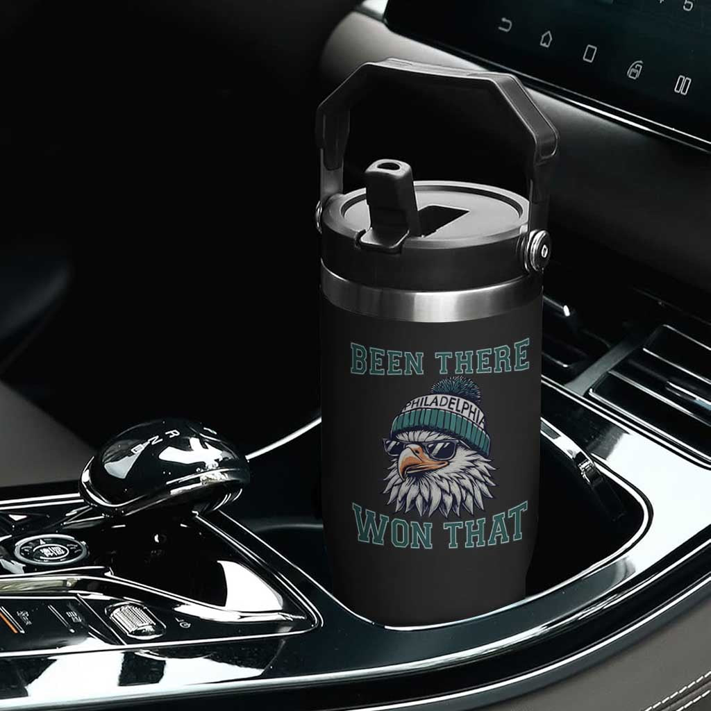 Been There Won That Fierce Eagle Graphic Flip Straw Tumbler TS02 Print Your Wear