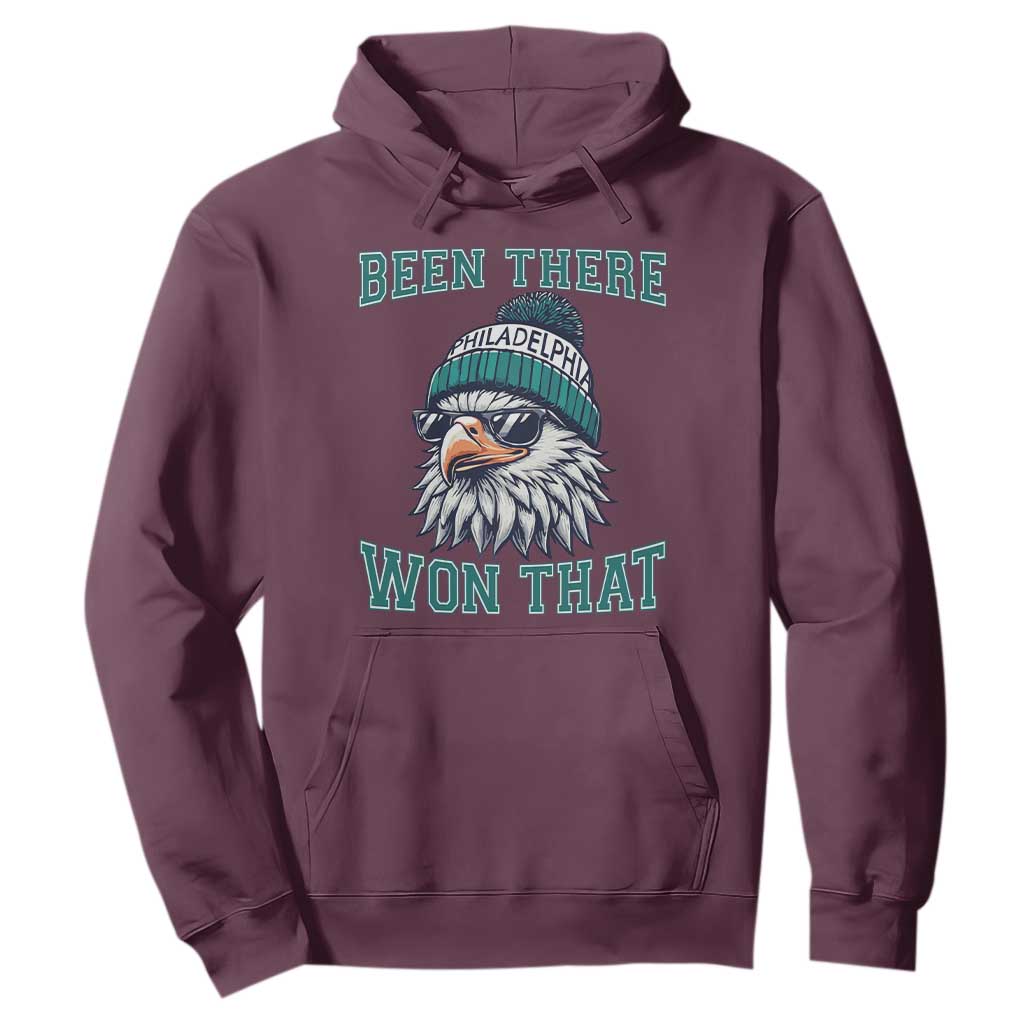 Been There Won That Fierce Eagle Graphic Hoodie TS02 Maroon Print Your Wear