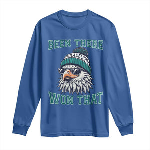 Been There Won That Fierce Eagle Graphic Long Sleeve Shirt TS02 Royal Blue Print Your Wear