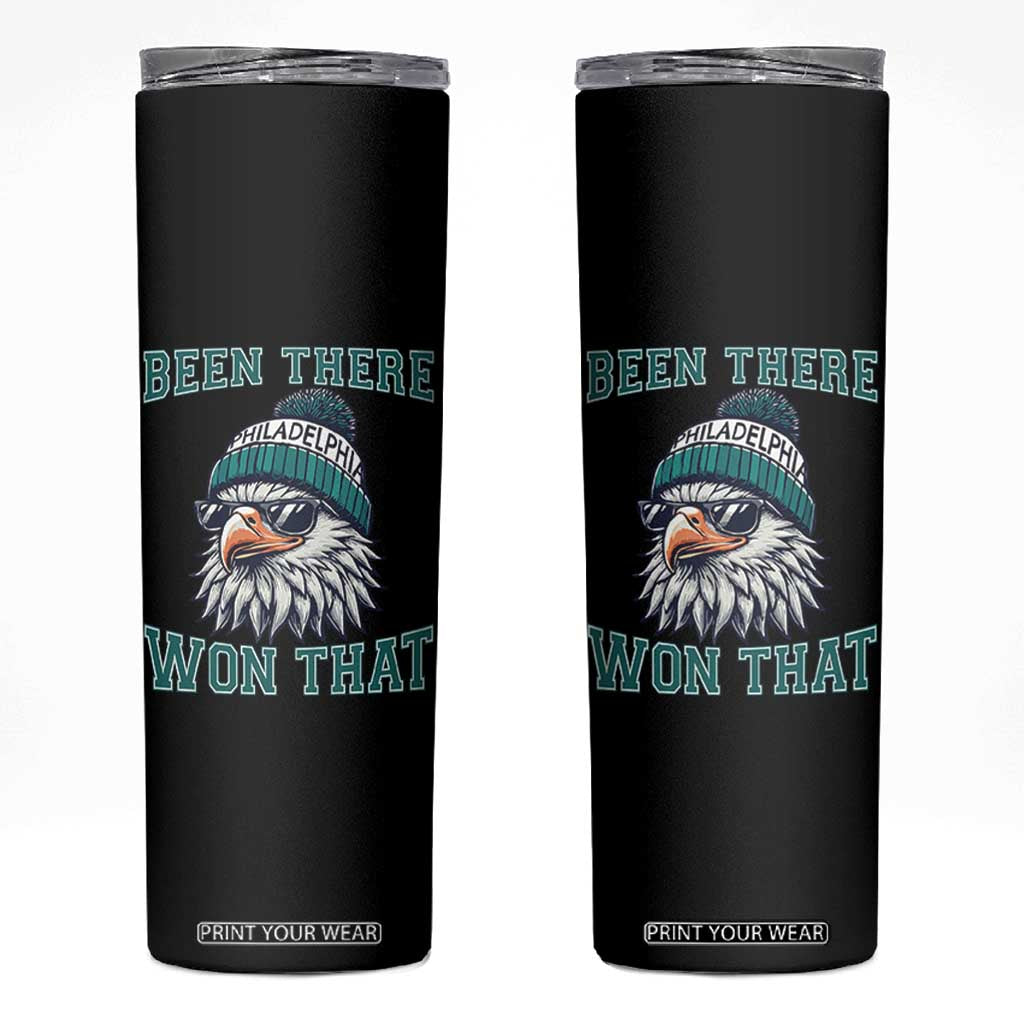 Been There Won That Fierce Eagle Graphic Skinny Tumbler TS02 Black Print Your Wear