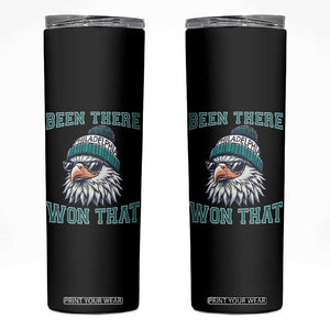 Been There Won That Fierce Eagle Graphic Skinny Tumbler TS02 Black Print Your Wear