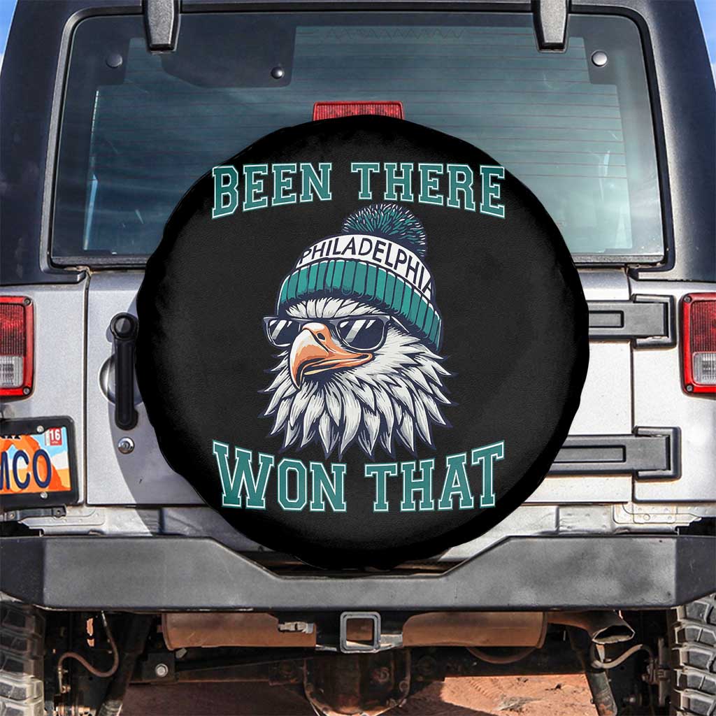Been There Won That Fierce Eagle Graphic Spare Tire Cover TS02 No hole Black Print Your Wear