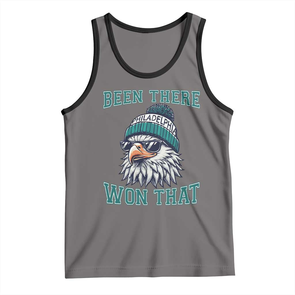 Been There Won That Fierce Eagle Graphic Tank Top TS02 Deep Heather Black Print Your Wear