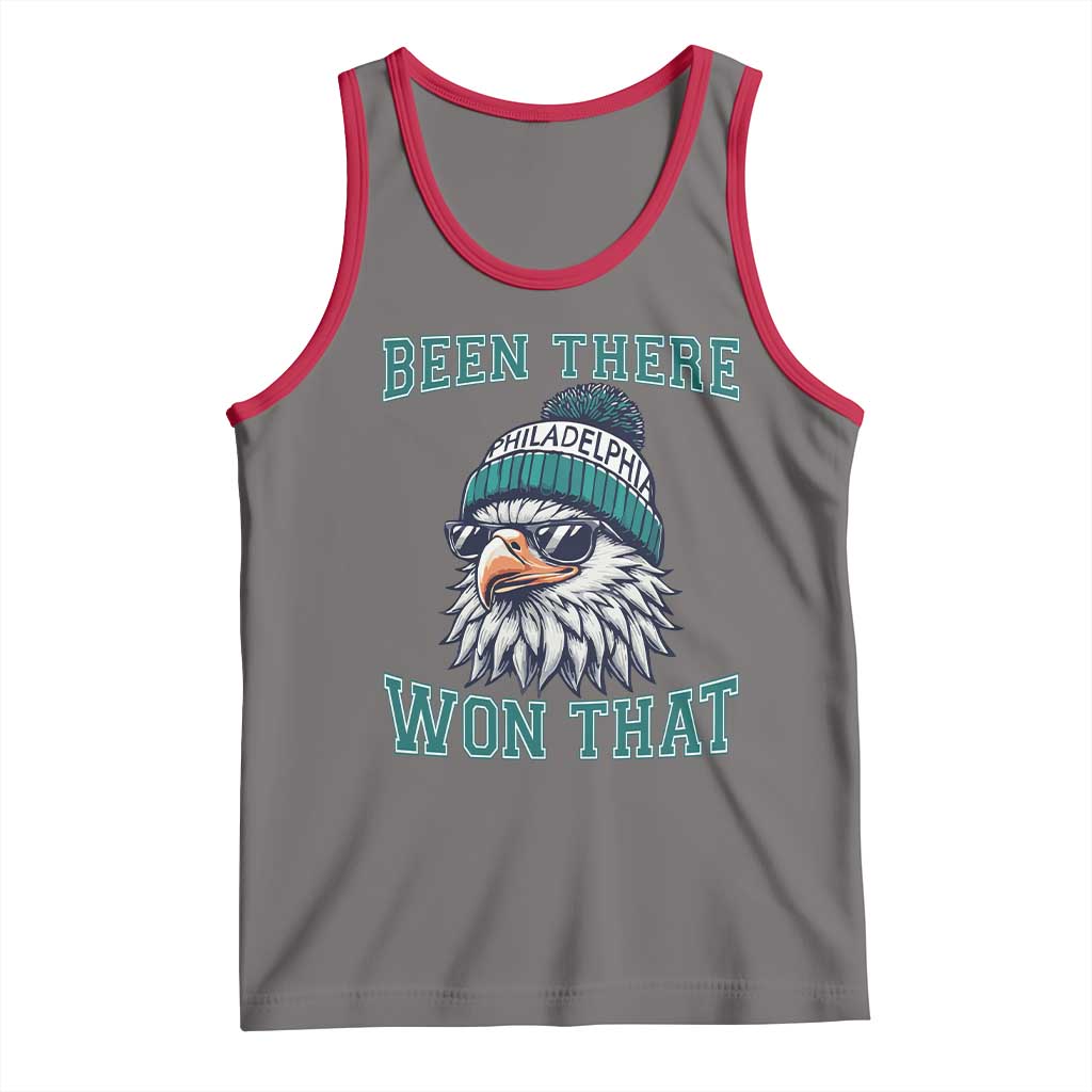 Been There Won That Fierce Eagle Graphic Tank Top TS02 Deep Heather Red Print Your Wear
