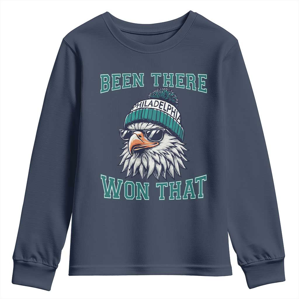 Been There Won That Fierce Eagle Graphic Youth Sweatshirt TS02 Navy Print Your Wear