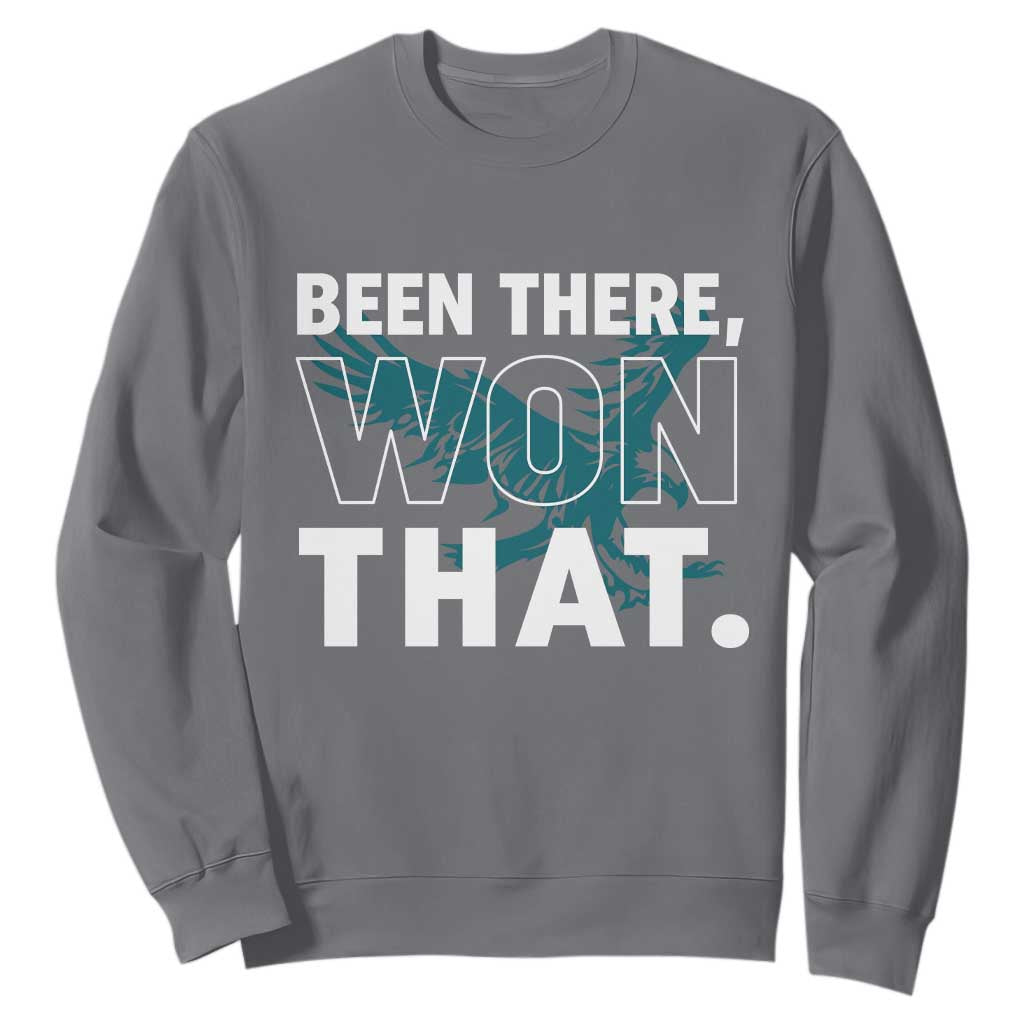 Been There Won That Sweatshirt Game Day Champions Sport Fans TS02 Charcoal Print Your Wear