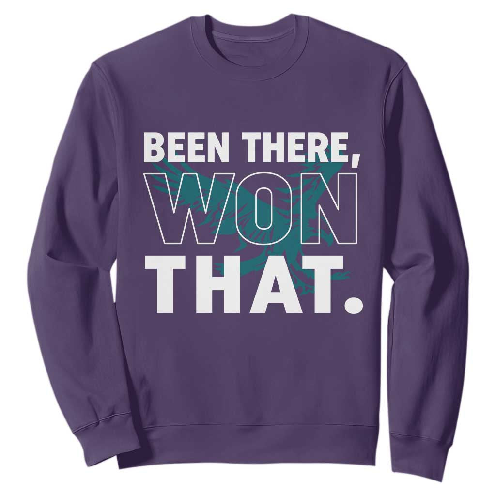Been There Won That Sweatshirt Game Day Champions Sport Fans TS02 Purple Print Your Wear