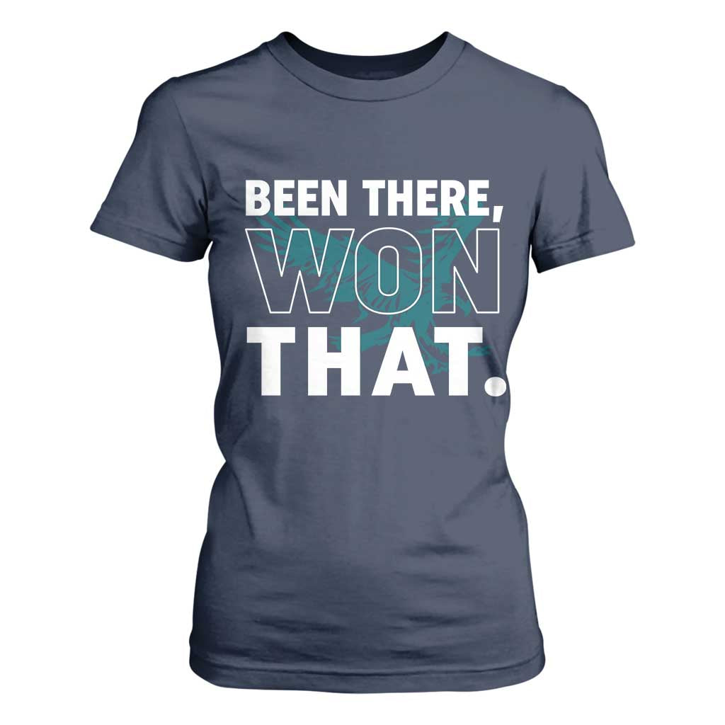 Been There Won That T Shirt For Women Game Day Champions Sport Fans TS02 Navy Print Your Wear