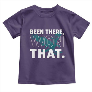 Been There Won That Toddler T Shirt Game Day Champions Sport Fans TS02 Purple Print Your Wear