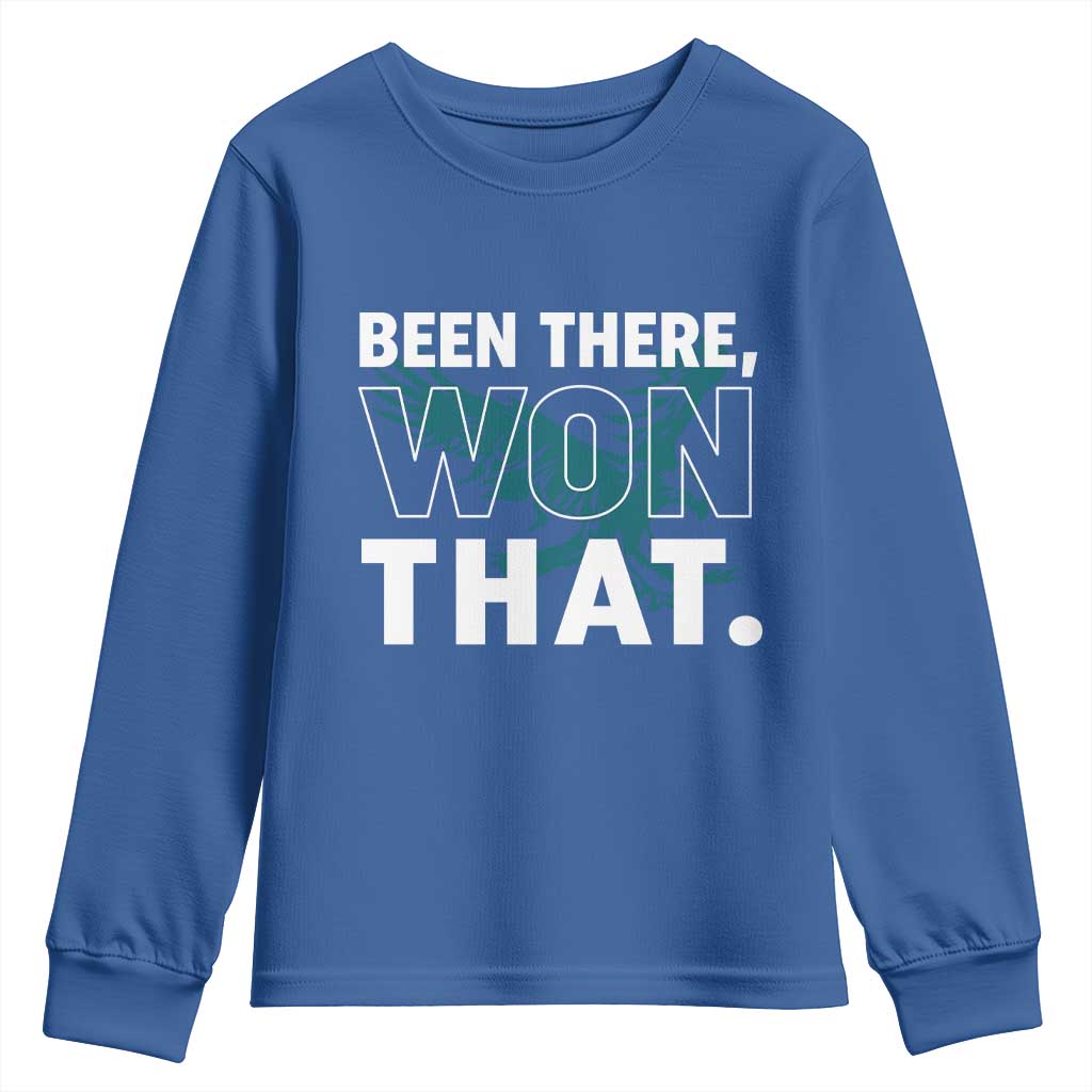 Been There Won That Youth Sweatshirt Game Day Champions Sport Fans TS02 Royal Blue Print Your Wear