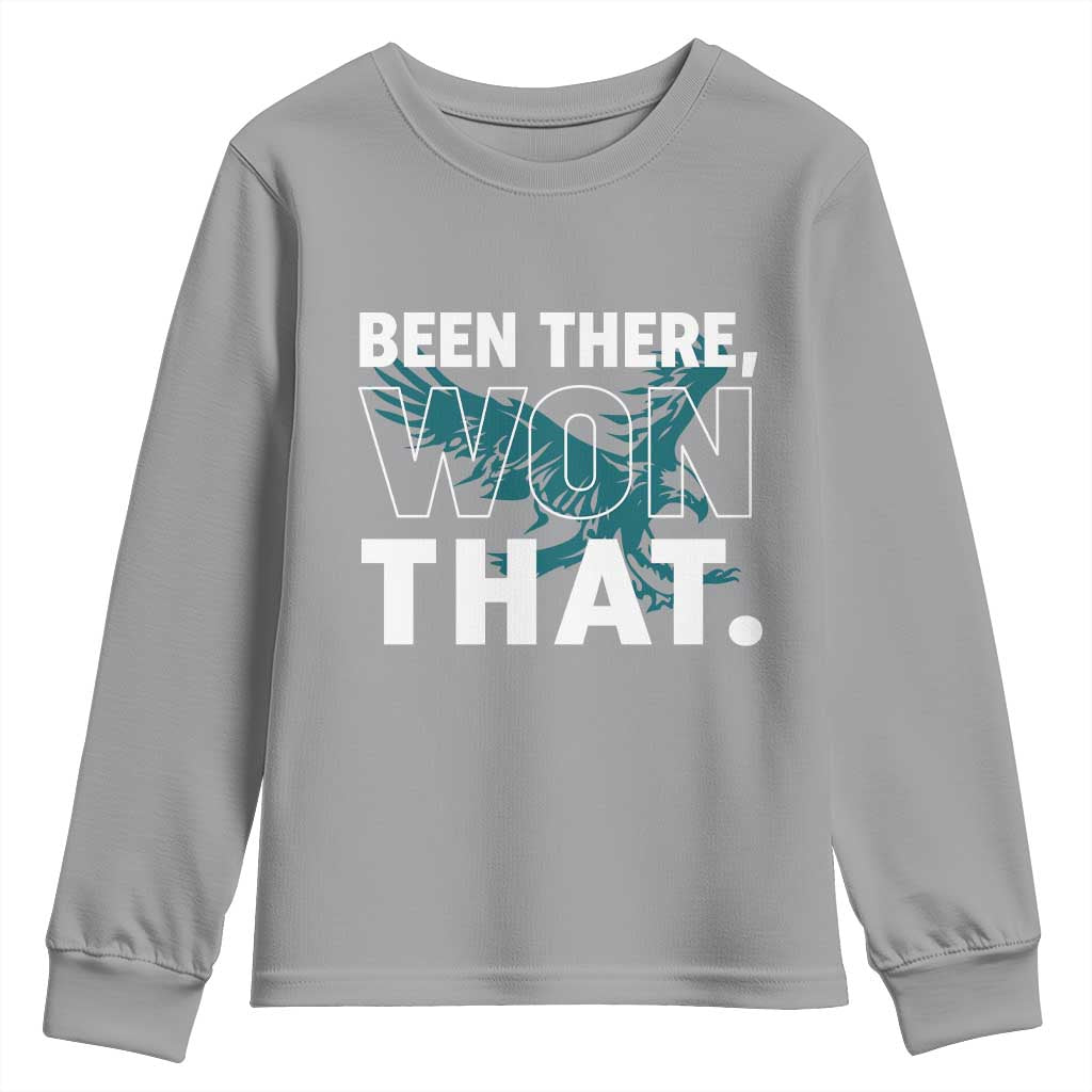 Been There Won That Youth Sweatshirt Game Day Champions Sport Fans TS02 Sport Gray Print Your Wear