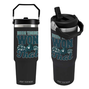 Been There Won That Cheer Spirit Flip Straw Tumbler Game Day Champions Sport Fans TS02 One Size: 30 oz Black Print Your Wear