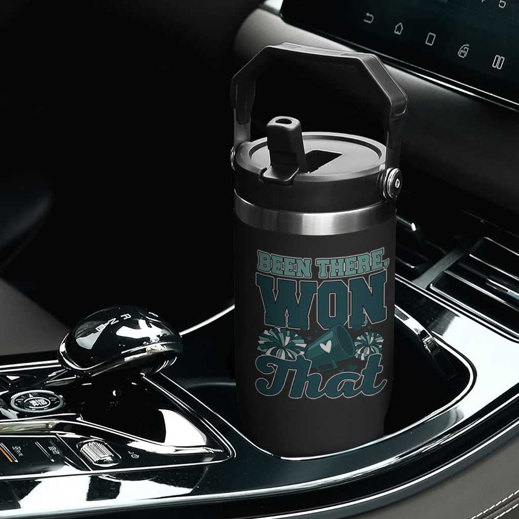 Been There Won That Cheer Spirit Flip Straw Tumbler Game Day Champions Sport Fans TS02 Print Your Wear