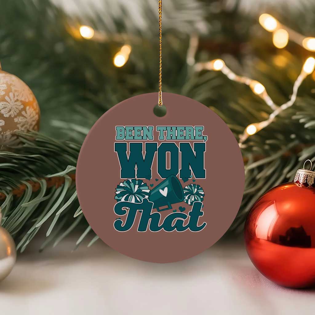 Been There Won That Cheer Spirit Ceramic Ornament Game Day Champions Sport Fans TS02 1pc Mocha Print Your Wear
