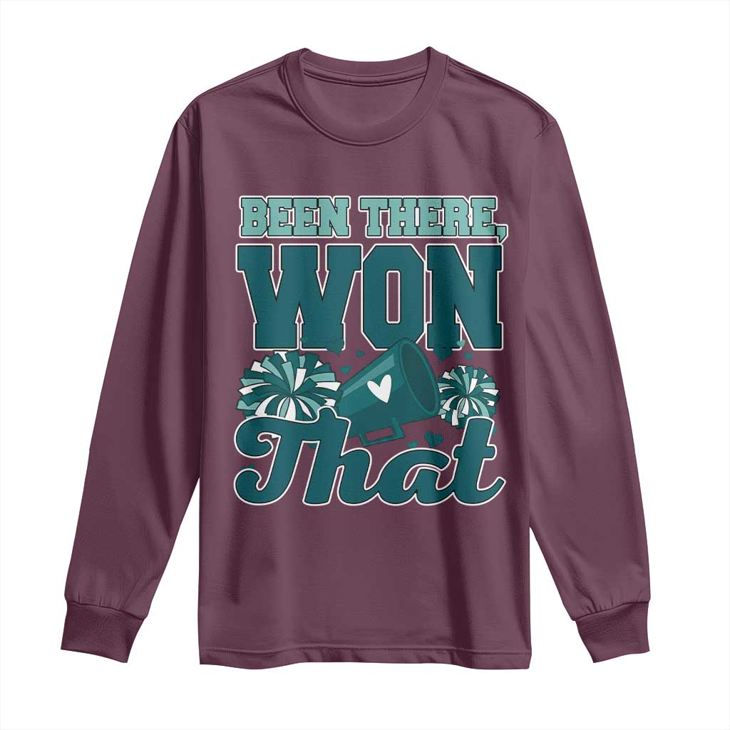 Been There Won That Cheer Spirit Long Sleeve Shirt Game Day Champions Sport Fans TS02 Maroon Print Your Wear