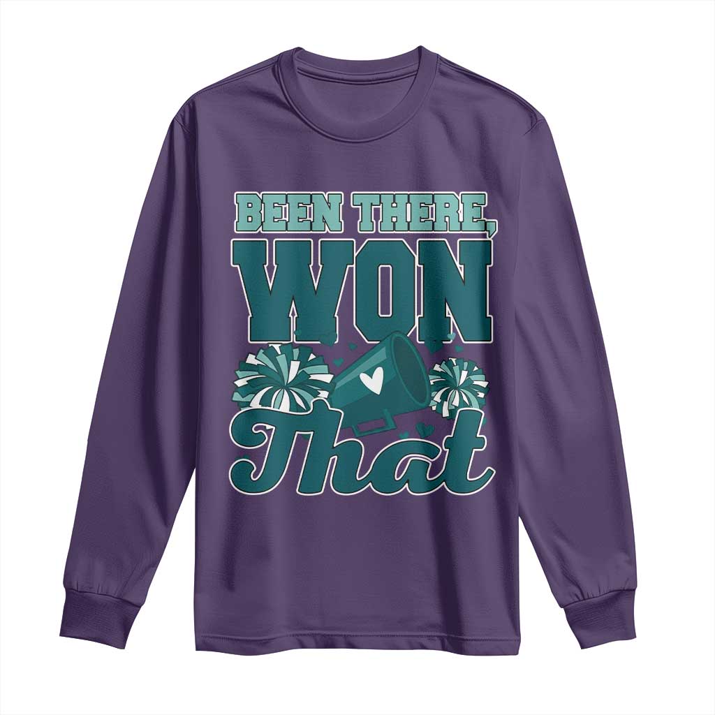 Been There Won That Cheer Spirit Long Sleeve Shirt Game Day Champions Sport Fans TS02 Purple Print Your Wear