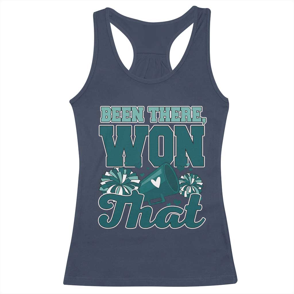 Been There Won That Cheer Spirit Racerback Tank Top Game Day Champions Sport Fans TS02 Navy Print Your Wear