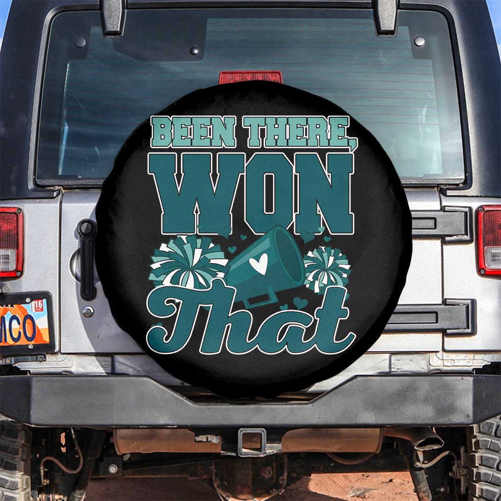 Been There Won That Cheer Spirit Spare Tire Cover Game Day Champions Sport Fans TS02 No hole Black Print Your Wear