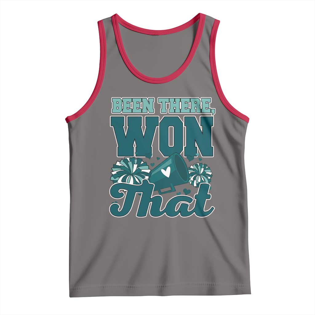 Been There Won That Cheer Spirit Tank Top Game Day Champions Sport Fans TS02 Deep Heather Red Print Your Wear