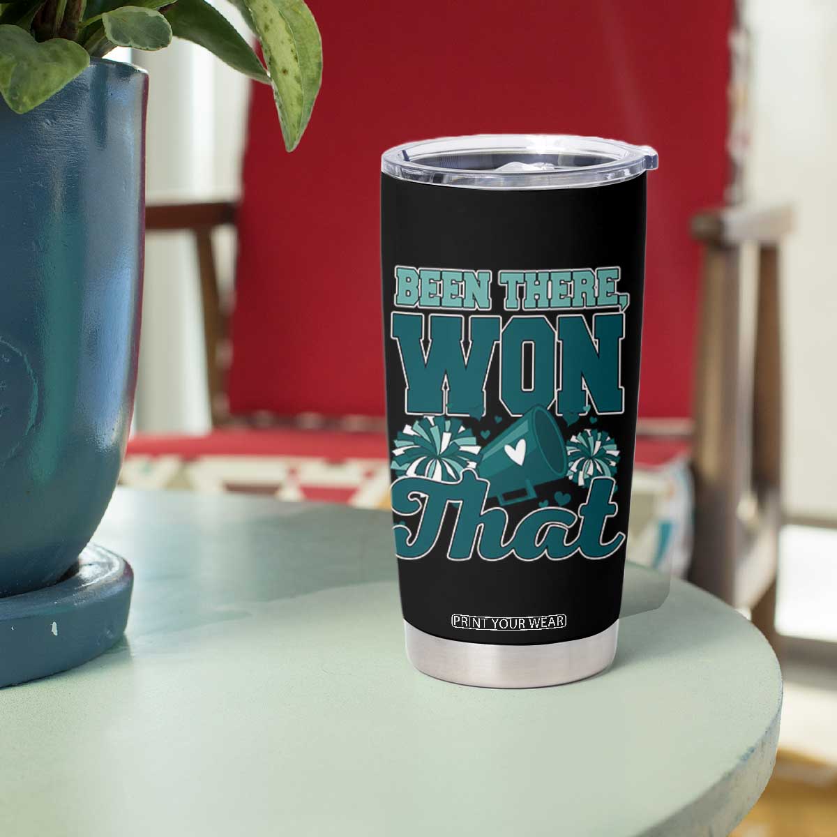 Been There Won That Cheer Spirit Tumbler Cup Game Day Champions Sport Fans TS02 Print Your Wear