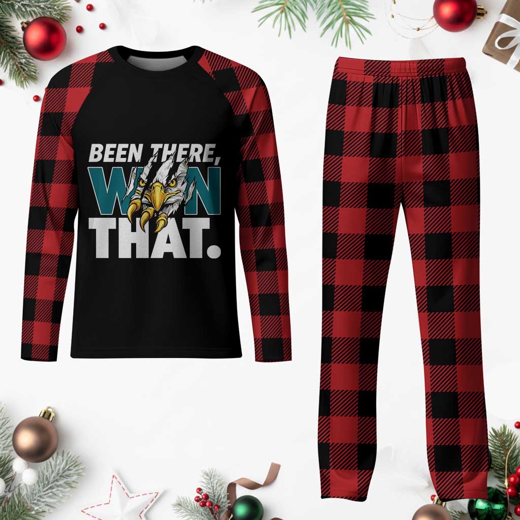 Been There Won That Fierce Eagle Plaid Pajama Set Game Day Champions Sport Fans TS02 Buffalo Plaid Print Your Wear