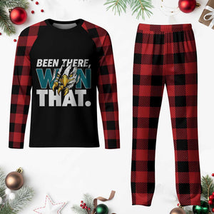 Been There Won That Fierce Eagle Plaid Pajama Set Game Day Champions Sport Fans TS02 Buffalo Plaid Print Your Wear