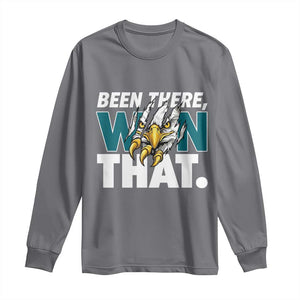 Been There Won That Fierce Eagle Long Sleeve Shirt Game Day Champions Sport Fans TS02 Charcoal Print Your Wear