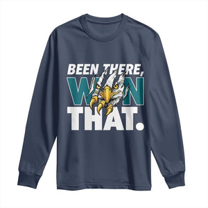 Been There Won That Fierce Eagle Long Sleeve Shirt Game Day Champions Sport Fans TS02 Navy Print Your Wear