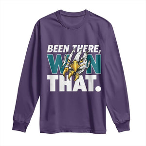 Been There Won That Fierce Eagle Long Sleeve Shirt Game Day Champions Sport Fans TS02 Purple Print Your Wear