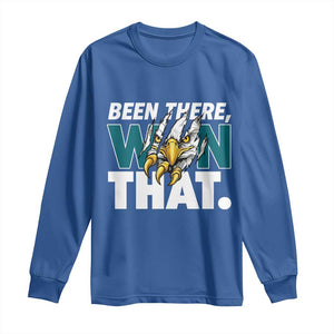 Been There Won That Fierce Eagle Long Sleeve Shirt Game Day Champions Sport Fans TS02 Royal Blue Print Your Wear