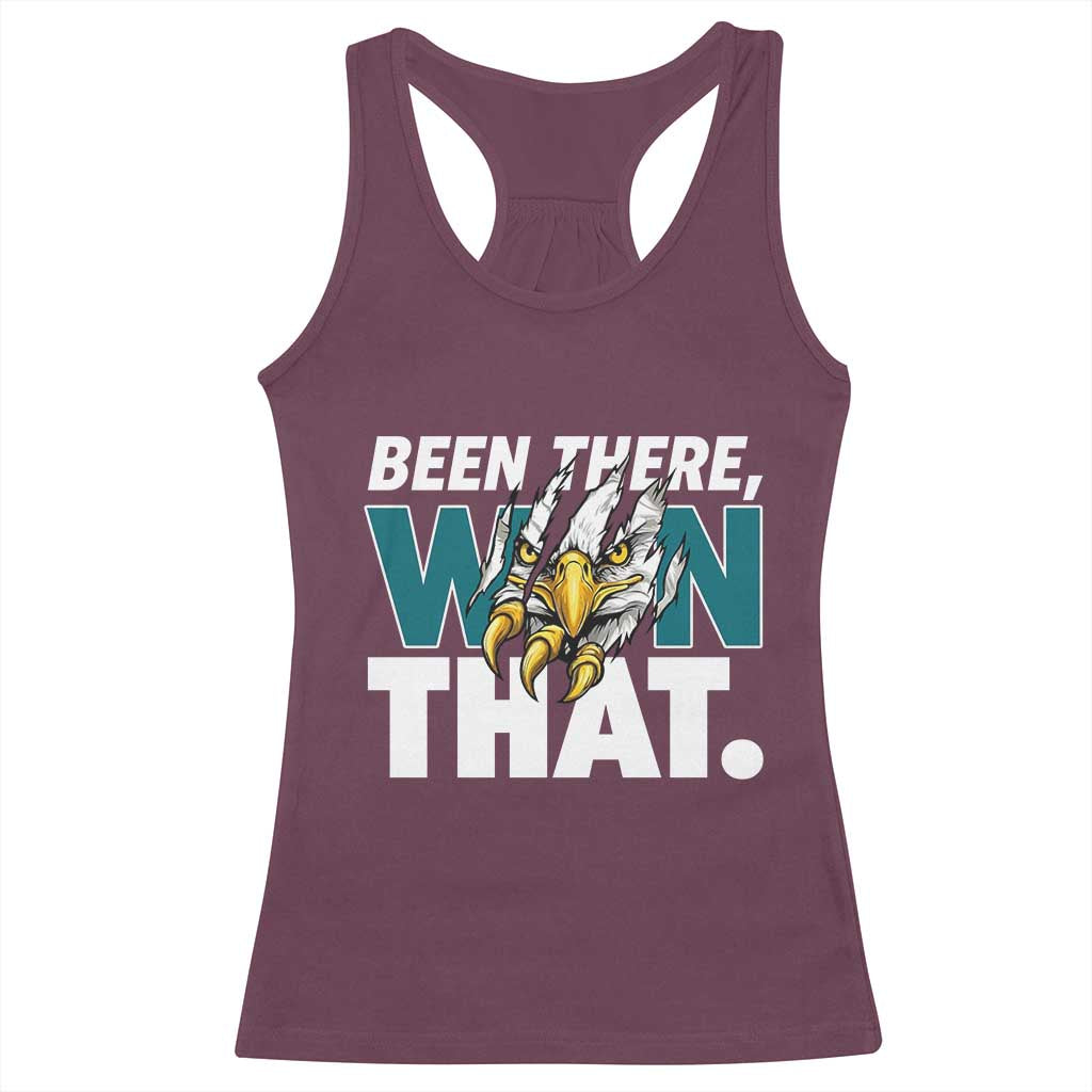 Been There Won That Fierce Eagle Racerback Tank Top Game Day Champions Sport Fans TS02 Maroon Print Your Wear
