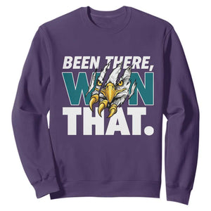 Been There Won That Fierce Eagle Sweatshirt Game Day Champions Sport Fans TS02 Purple Print Your Wear