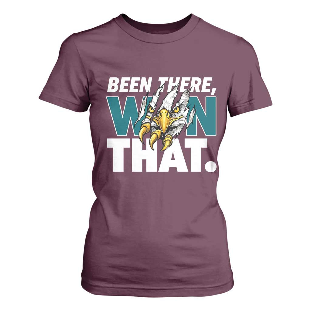 Been There Won That Fierce Eagle T Shirt For Women Game Day Champions Sport Fans TS02 Maroon Print Your Wear