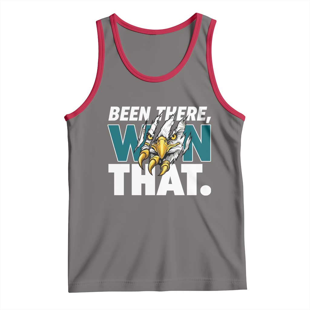 Been There Won That Fierce Eagle Tank Top Game Day Champions Sport Fans TS02 Deep Heather Red Print Your Wear