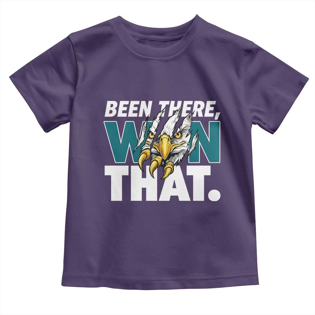 Been There Won That Fierce Eagle Toddler T Shirt Game Day Champions Sport Fans TS02 Purple Print Your Wear