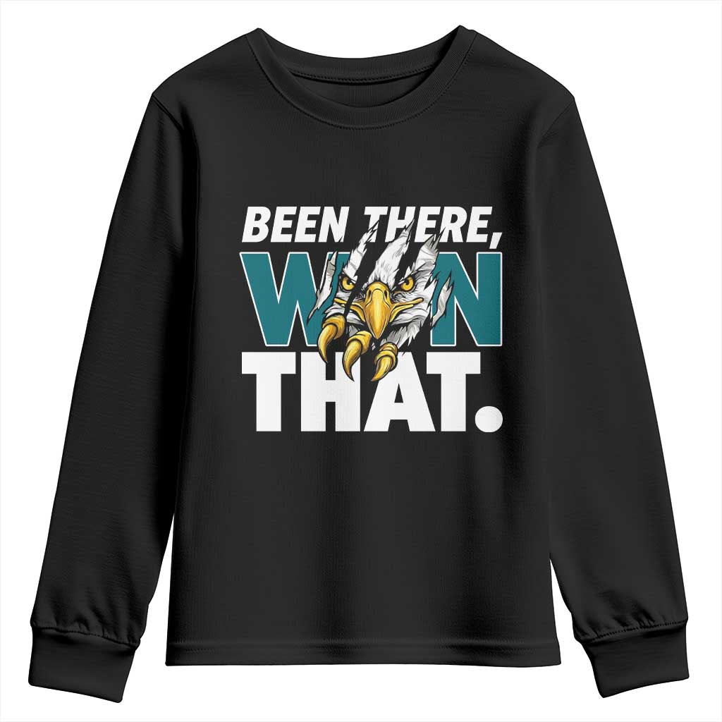 Been There Won That Fierce Eagle Youth Sweatshirt Game Day Champions Sport Fans TS02 Black Print Your Wear