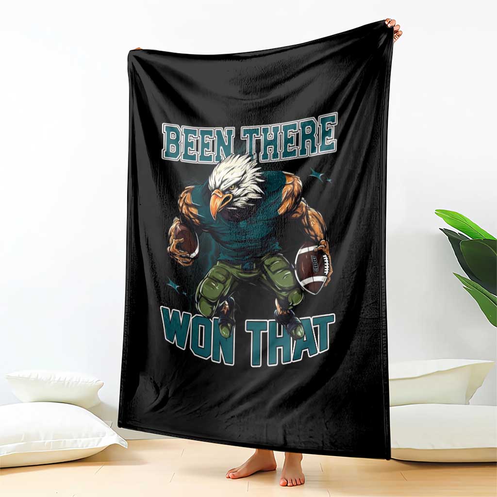 Been There Won That Fierce Football Graphic Throw Blanket Game Day Champions Sport Fans TS02 Print Your Wear