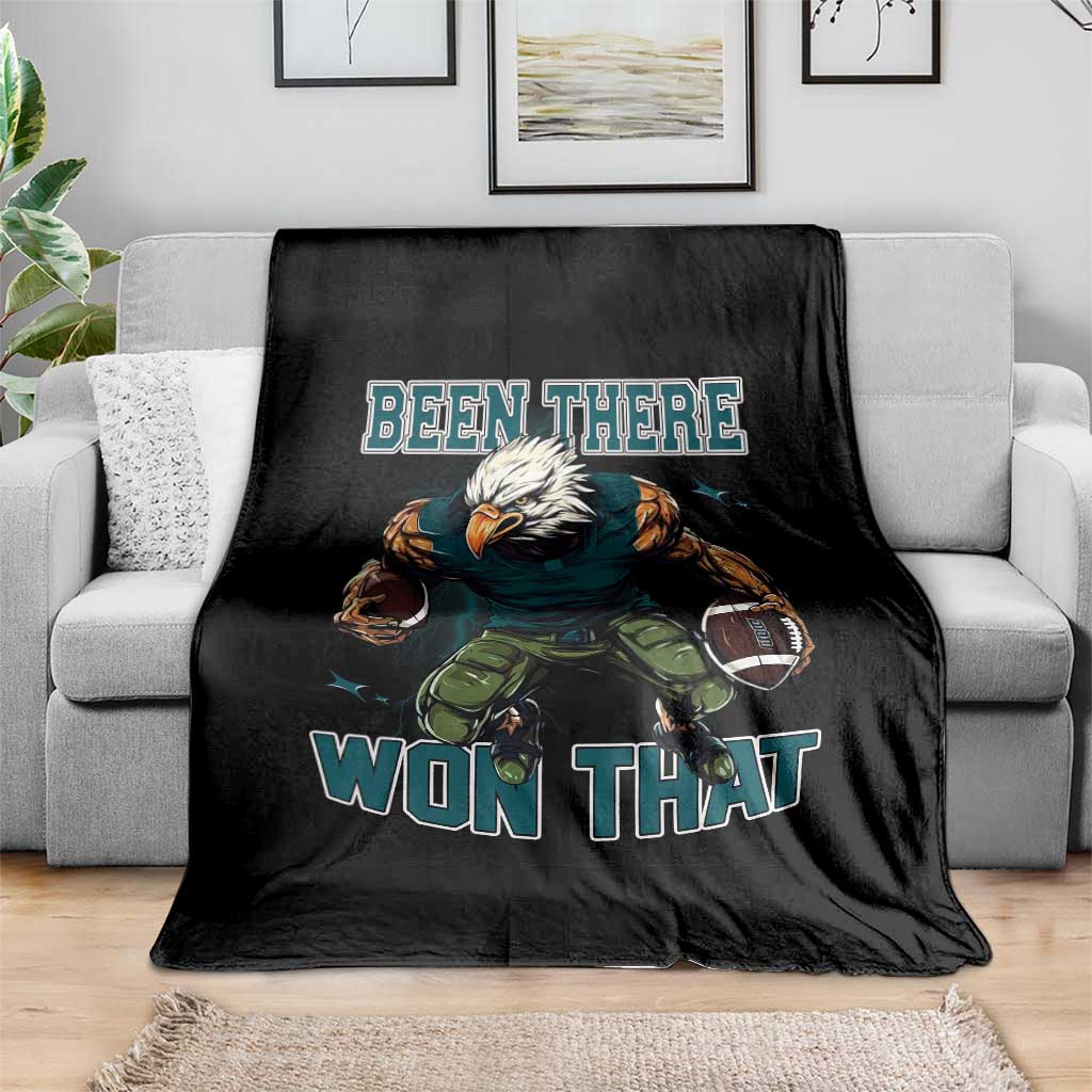 Been There Won That Fierce Football Graphic Throw Blanket Game Day Champions Sport Fans TS02 Print Your Wear
