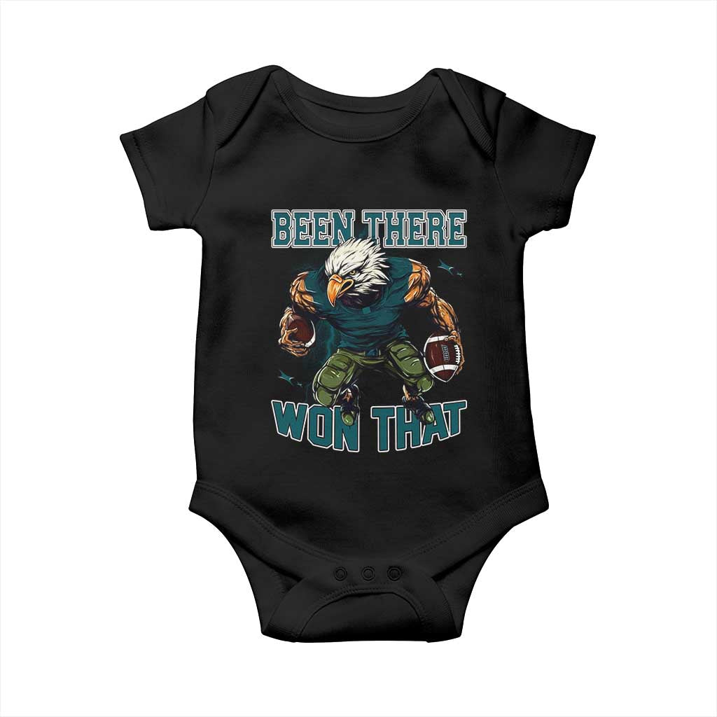 Been There Won That Fierce Football Graphic Baby Onesie Game Day Champions Sport Fans TS02 Black Print Your Wear