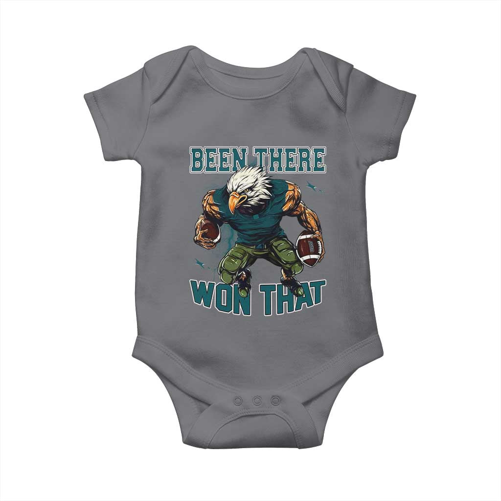Been There Won That Fierce Football Graphic Baby Onesie Game Day Champions Sport Fans TS02 Charcoal Print Your Wear