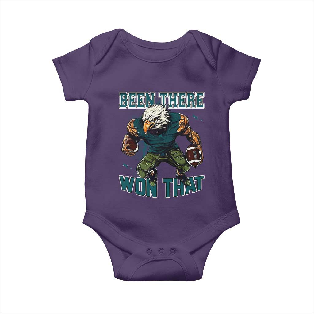 Been There Won That Fierce Football Graphic Baby Onesie Game Day Champions Sport Fans TS02 Purple Print Your Wear