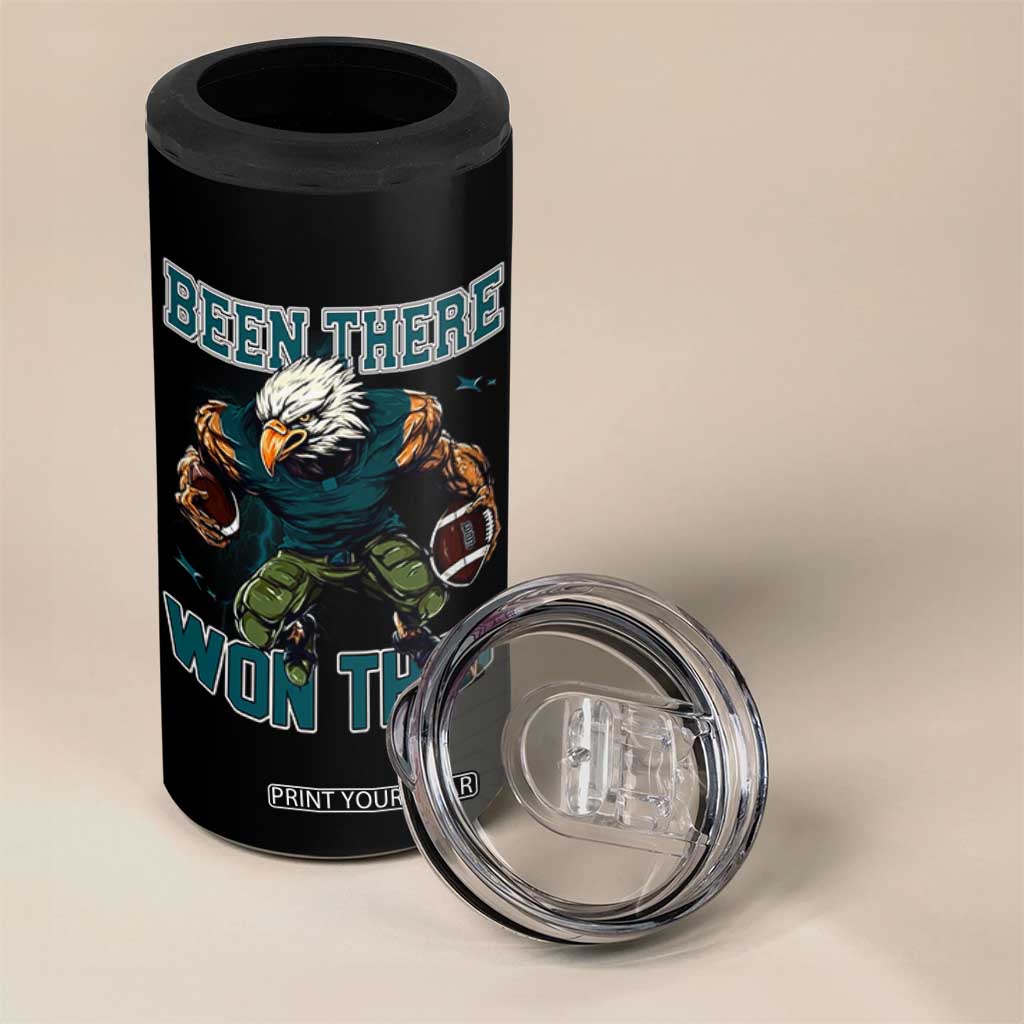 Been There Won That Fierce Football Graphic 4 in 1 Can Cooler Tumbler Game Day Champions Sport Fans TS02 Print Your Wear
