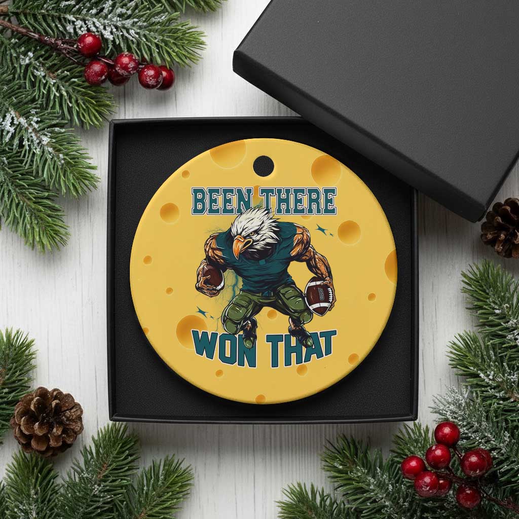 Been There Won That Fierce Football Graphic Ceramic Ornament Game Day Champions Sport Fans TS02 1pc Yellow Cheese Print Your Wear