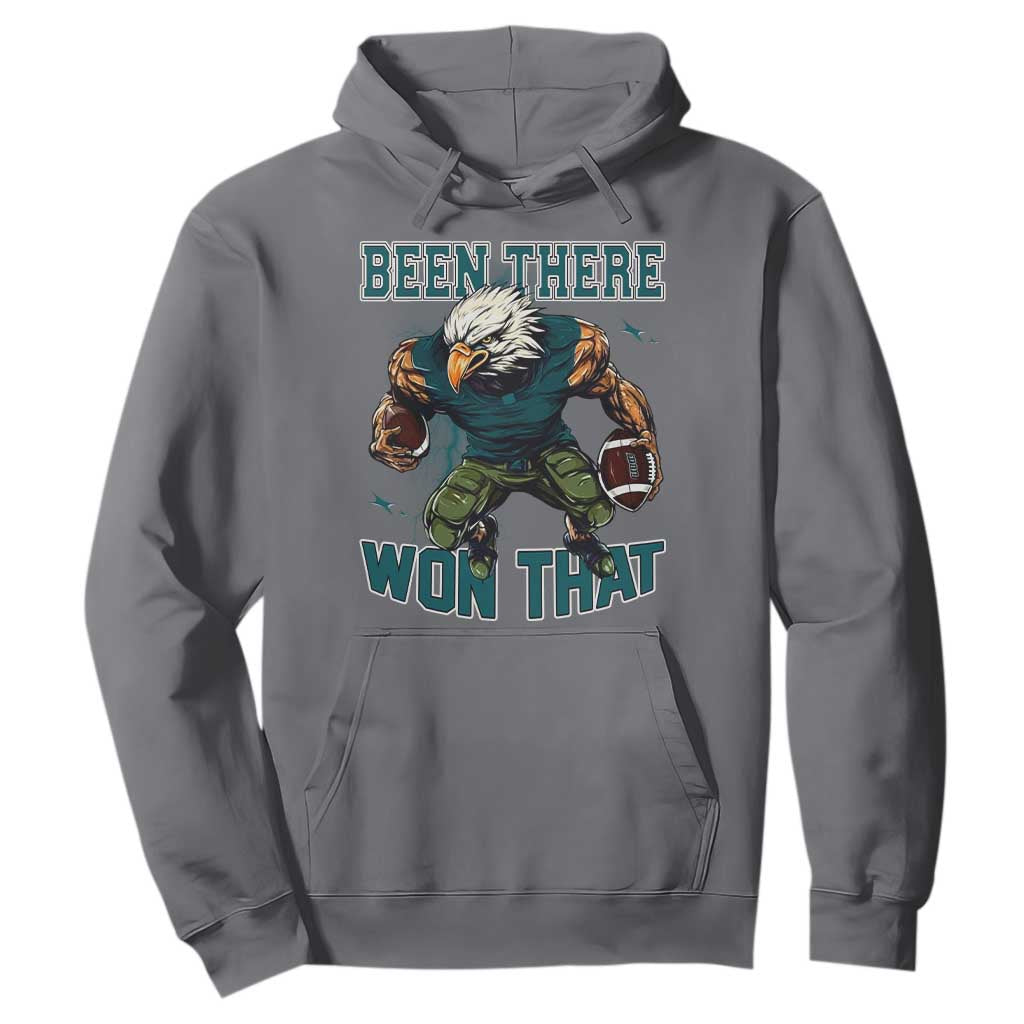 Been There Won That Fierce Football Graphic Hoodie Game Day Champions Sport Fans TS02 Charcoal Print Your Wear