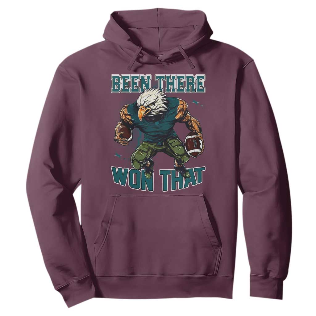 Been There Won That Fierce Football Graphic Hoodie Game Day Champions Sport Fans TS02 Maroon Print Your Wear