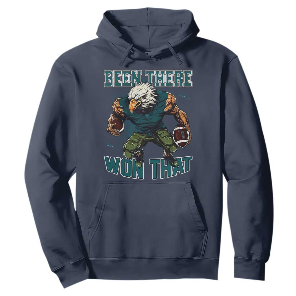 Been There Won That Fierce Football Graphic Hoodie Game Day Champions Sport Fans TS02 Navy Print Your Wear