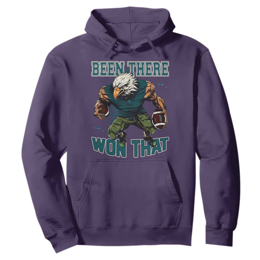 Been There Won That Fierce Football Graphic Hoodie Game Day Champions Sport Fans TS02 Purple Print Your Wear