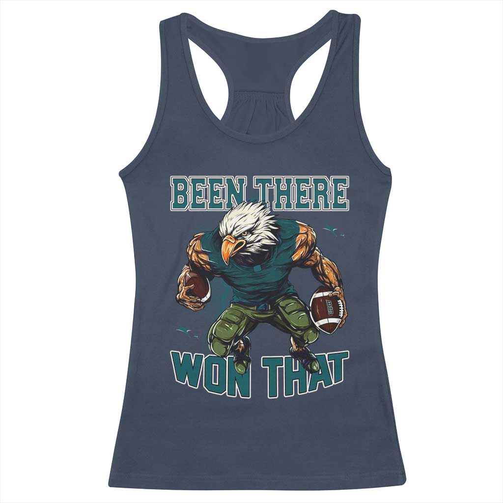 Been There Won That Fierce Football Graphic Racerback Tank Top Game Day Champions Sport Fans TS02 Navy Print Your Wear